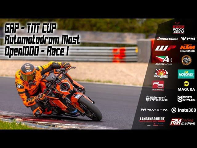 GAP TNT Cup Most | onboard KTM 1390 Superduke R | Race 1