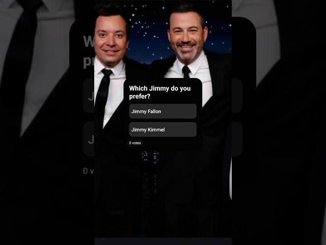 JIMMY KIMMEL & JIMMY FALLON