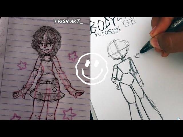 {How to draw bodies TikTok compilation }