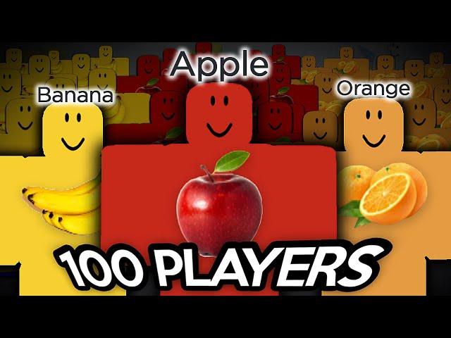 How to Make a ROBLOX Fruit Smoothie... but with 100 PLAYERS