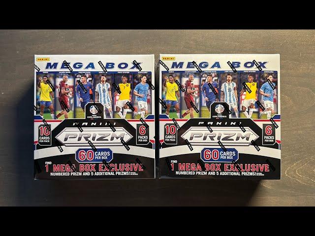 *BRAND NEW* 2024 Panini Prizm Copa America 2x Mega Box Opening - Elephant and Black Pulsar Hunting!