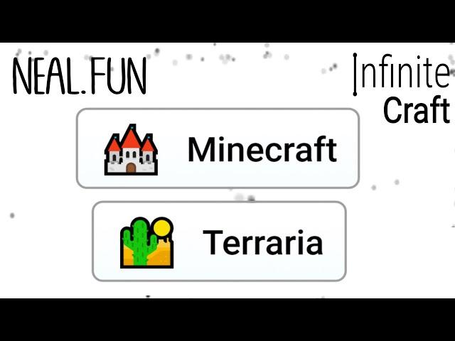 How To Make Minecraft In Infinite Craft | How To Make Terraria In Infinite Craft