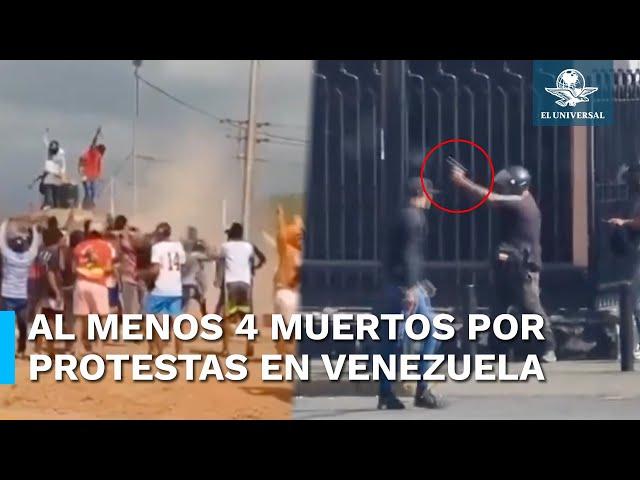 Más de 700 detenidos en Venezuela por protestas contra reelección de Nicolás Maduro