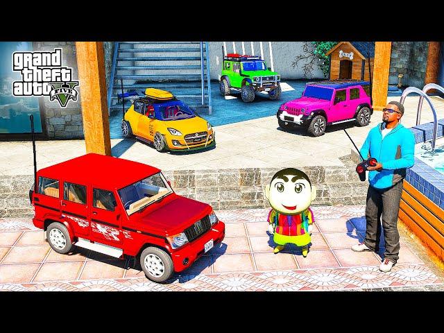 Franklin Gifting Indian Mini RC Toy Car to Shinchan in GTA 5 | JNK GAMER