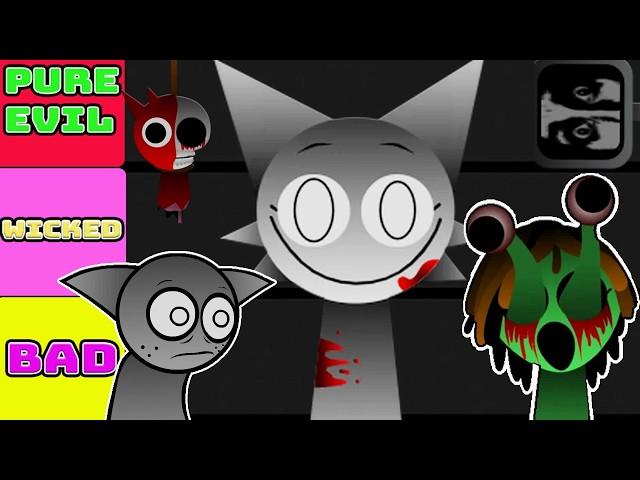 Ranking All Sprunki's From Most Evil To least Evil (Sprunki Incredibox)