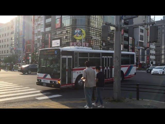 名鉄バス [名古屋中央]1543号車 栄(大津通沿い)にて