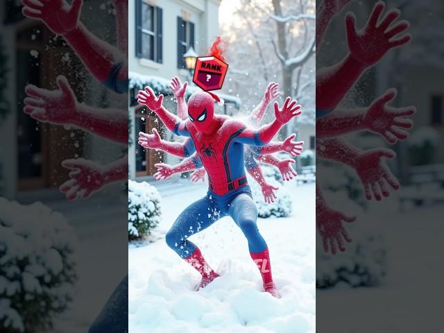 New Year Snow Art 2025 | Best Hero Spider-Man vs Venom vs Captain America #spiderman #marvel