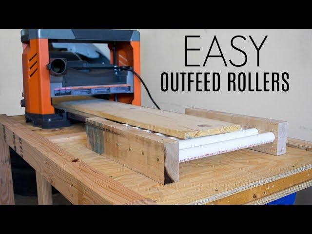 EASY Outfeed Rollers | Woodworking Shop Project