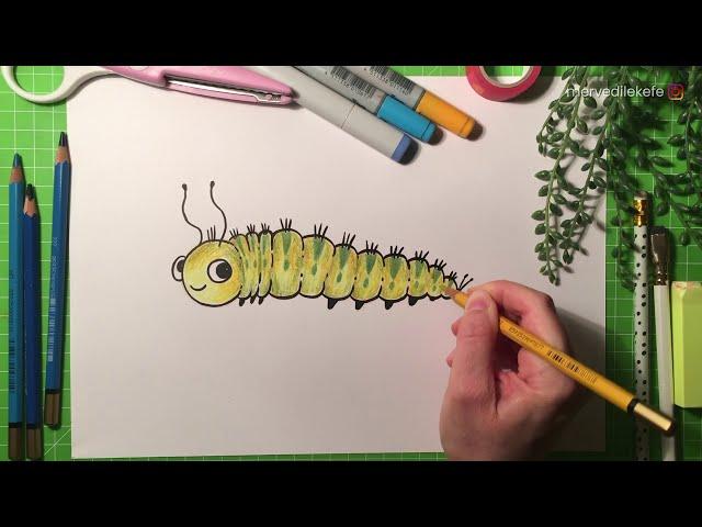 Tırtıl Çizimi / How to Draw a Caterpillar