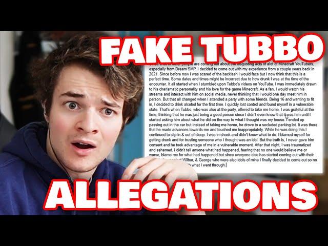 Tubbo Reacts To FAKE Abuse Allegations!