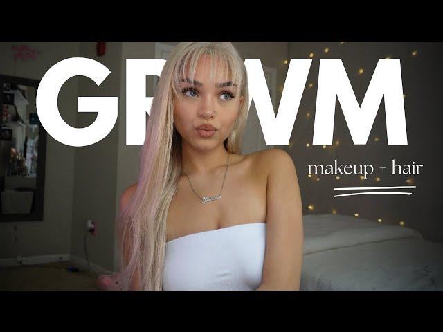 GRWM || makeup + hair + outfit