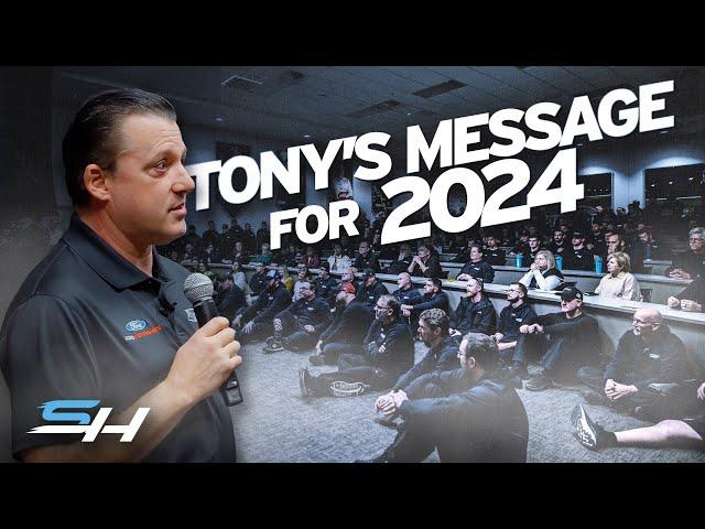 Tony Stewart Addresses Stewart-Haas Racing Employees Before The 2024 Season