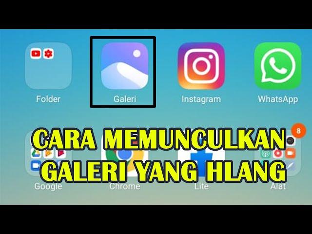 Cara menampilkan icon galeri yang hilang di Hp Xiomi