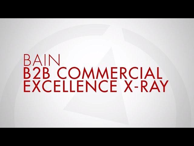 Bain B2B Commercial Excellence X-Ray