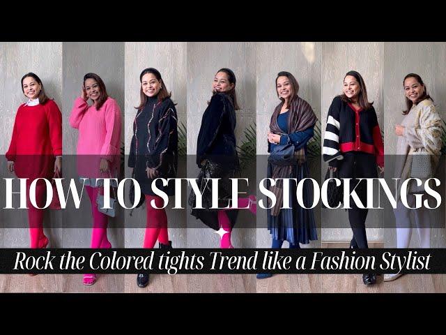 HOW TO ROCK THE COLOURED TIGHTS TREND LIKE A FASHION STYLIST