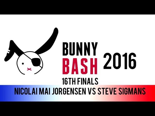 Bunny Bash 2016 16th Finals Nicolai Mai Jörgensen vs Steve Sigmans