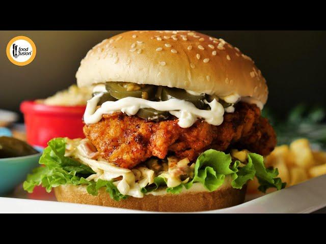 Nashville Hot Chicken Burger Recipe By Food Fusion