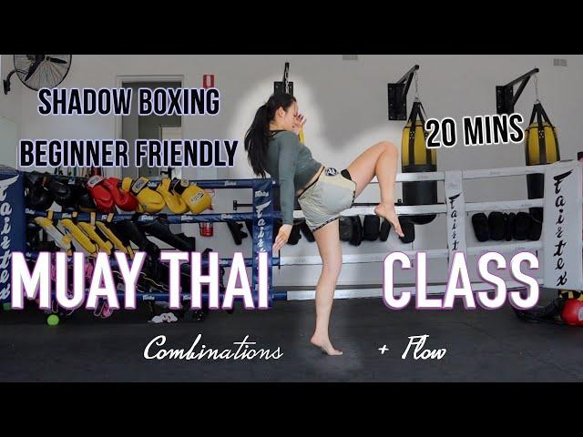 Muay Thai Training (Follow Along) - Full Class; Shadow Boxing; Combinations and Flow Work