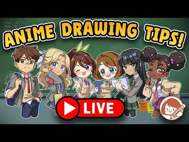 Live Anime Drawing Tutorials!