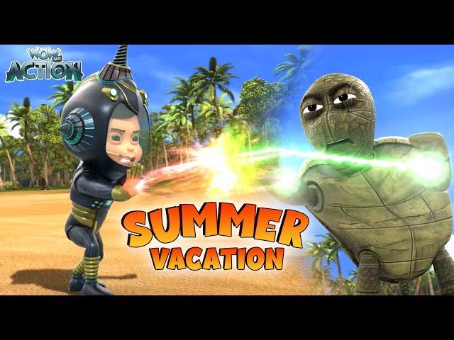 Vir Vs Fast Turtle  | Vir The Robot Boy In Hindi | Summer Vacation New Episode #S04E02