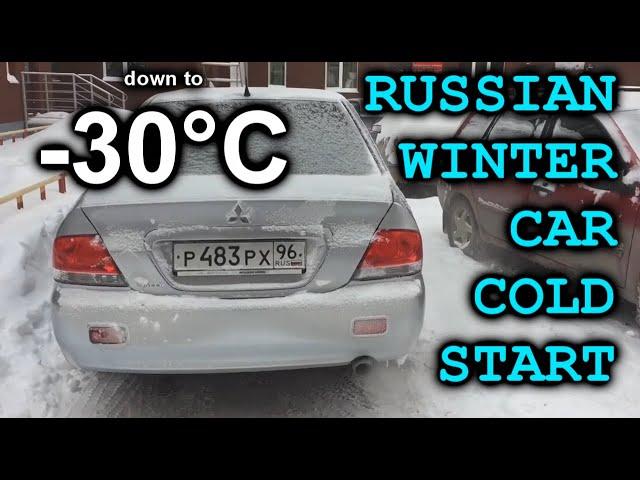 WINTER CAR COLD STARTS compilation. -30*C! Холодный запуск в мороз -30. Odpalanie na mrozie. S4E41