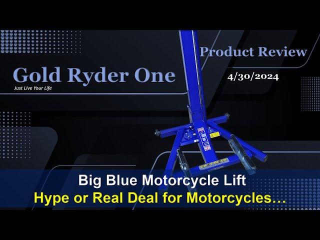 Big Blue Motorcycle Lift