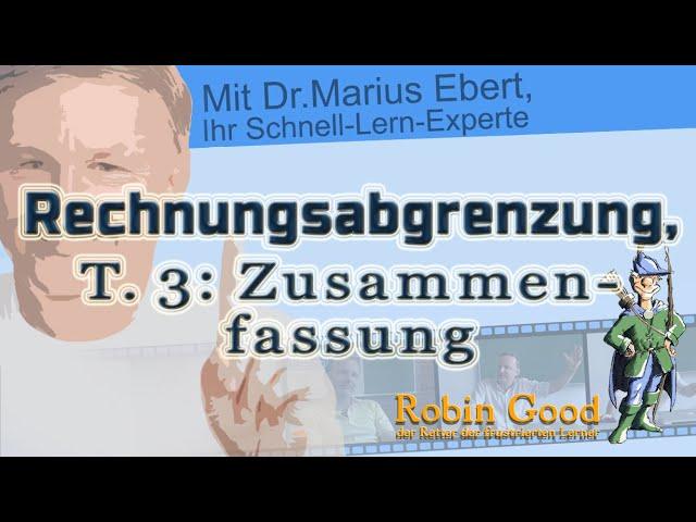 Rechnungsabgrenzung, Zusammenfassung | Rechnungswesen
