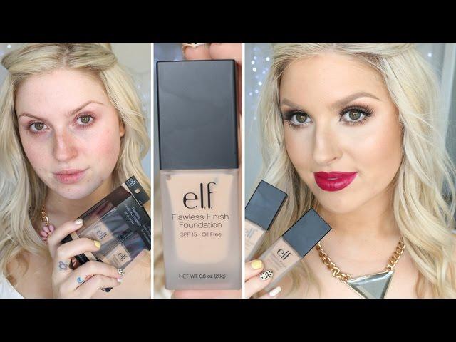 First Impression Review  Elf Flawless Finish Foundation