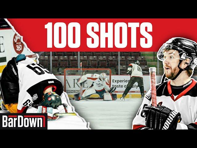 WE TOOK 100 SHOTS ON AN OHL GOALIE AND SCORED ___