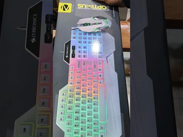 Unboxing Zebronics Zeb-Optimus / Best Gaming Keyboard Mouse combo under 1000/ #unboxing #shorts