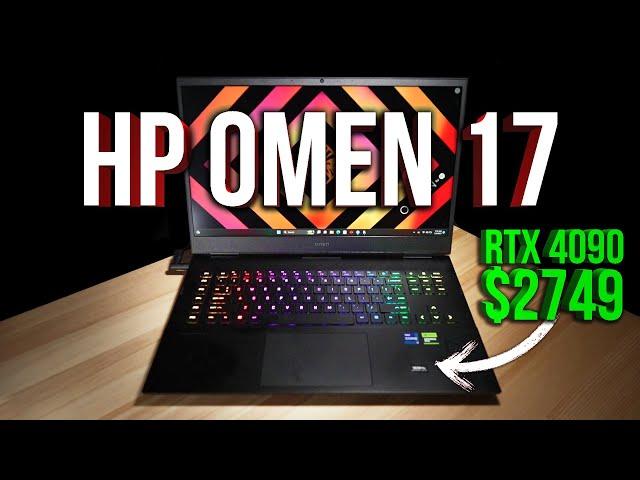 HP Omen 17 Review - RTX 4090 for $2749! Benchmarks, 10+ Games, Undervolt, Overclock, and More!