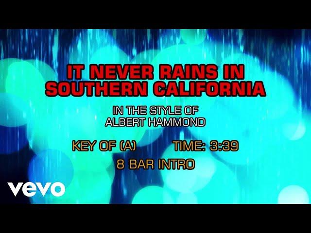 Albert Hammond - It Never Rains In Southern California (Karaoke)