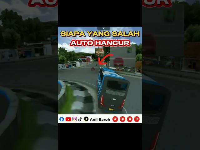 akibat supir ugal ugalan di jalan | Bus simulator indonesia