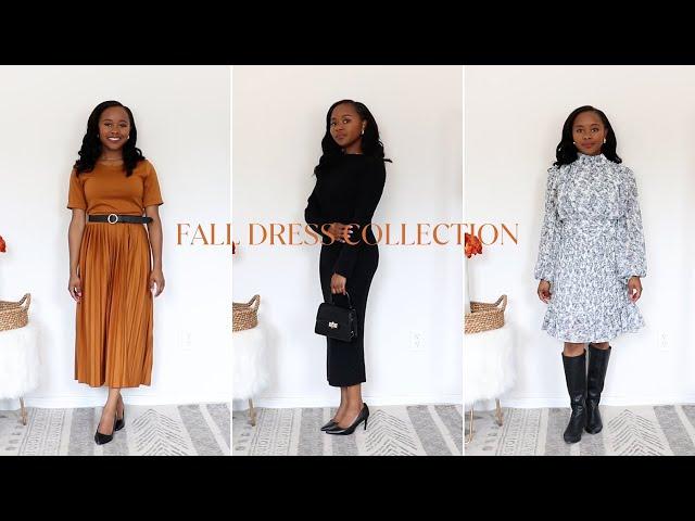 Fall Modest Dresses Capsule Wardrobe