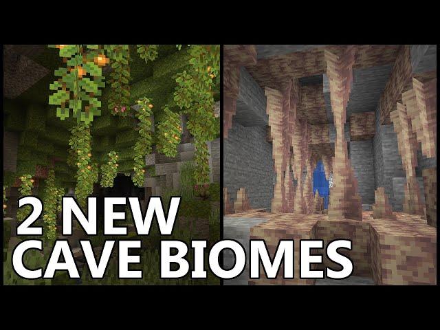 2 New CAVE BIOMES In MINECRAFT 1.18