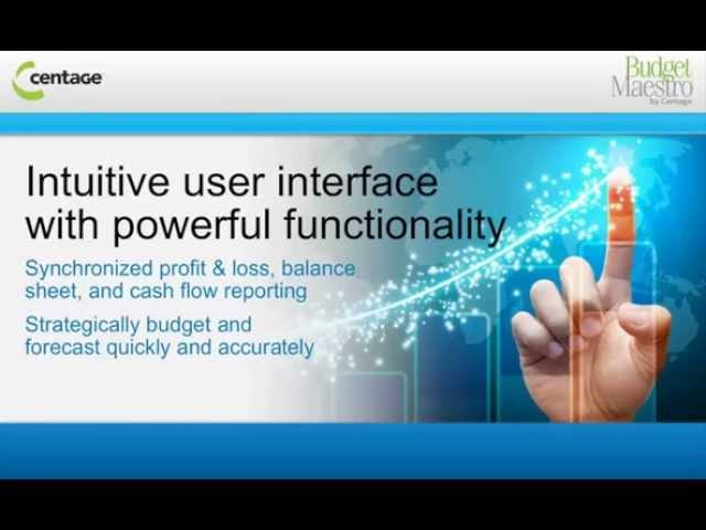 Budget Maestro Product Tour by Centage
