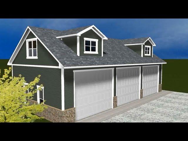 3D Garage 360 View - Distinctive Drafting & Design