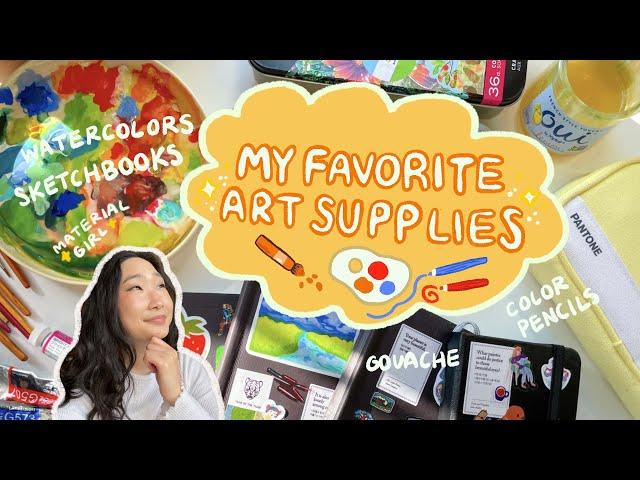 my favorite  sketchbooks, watercolors and more!