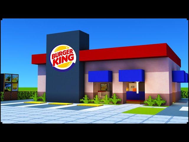 Minecraft Tutorial: How To Make A Modern Burger King