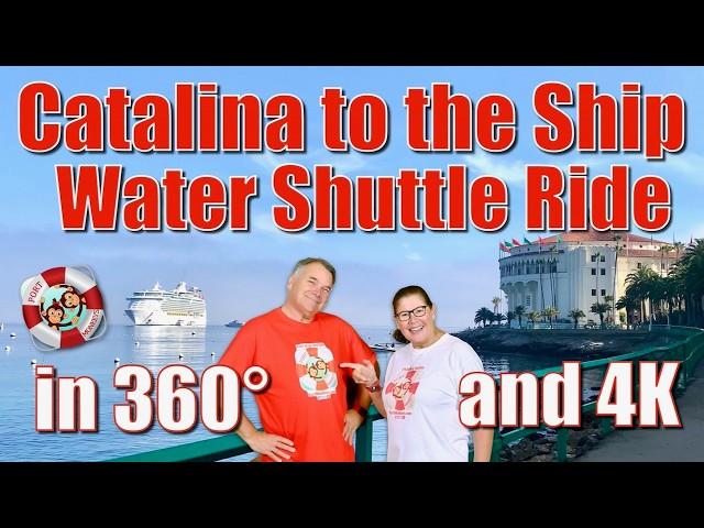 360° Water Shuttle from Avalon to the Ship in 4K