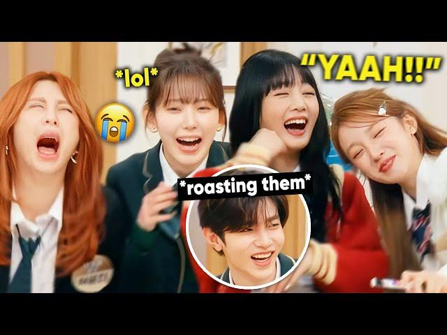 Yunjin & Sakura almost died laughing at Zhang Hao's savage response to (G)I-dle Minnie & Yuqi