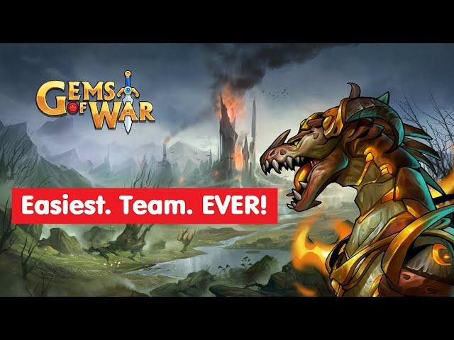 Gems of War Best Lazy Explore Level 12 and PvP team! Guide and strategy!