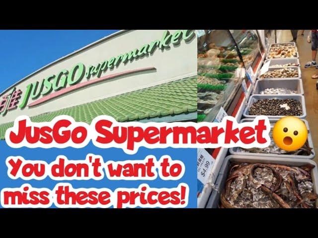 Shopping at one of Houston's Largest Asian Markets JusGo Supermarket