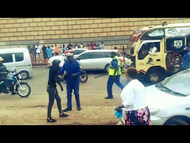 Drama asTraffic Police Fight with GSU Civilian Officer in kimbo Ruiru#kenya #kenyanews #kenyanewsm