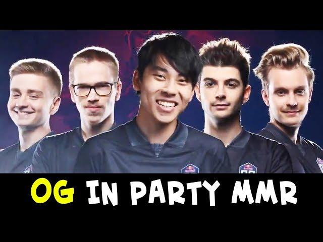 OG in party MMR — when you meet TI9 WINNERS in pub