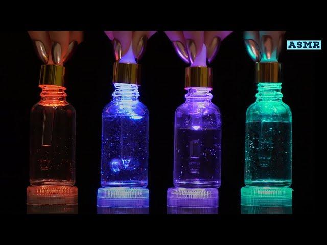 ASMR Relaxing Ambient Lights Glass Dropper  Lid & Water Sounds (Layered, No Talking)