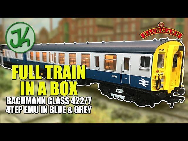 Bargain Train in a Box - Bachmann Class 422 4TEP EMU in BR Blue and Grey livery  - Review