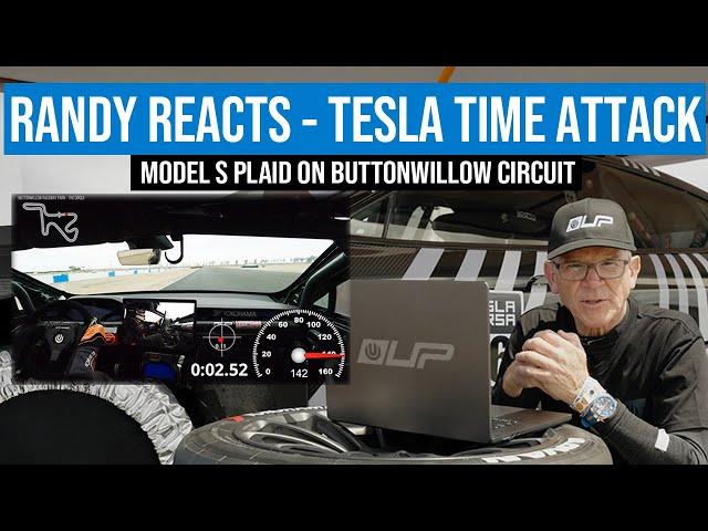 Tesla Model S Plaid Race Car Lap at the "Circuit" | Buttonwillow Raceway Park | RANDY REACTS