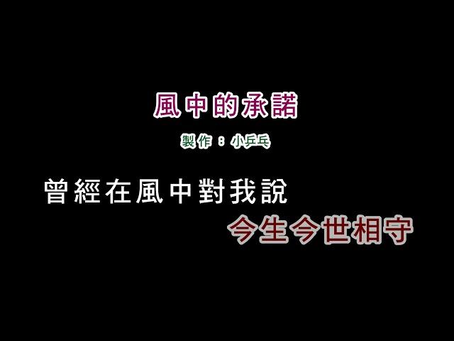 (伴奏版)李翊君-風中的承諾(DIY卡拉OK字幕)