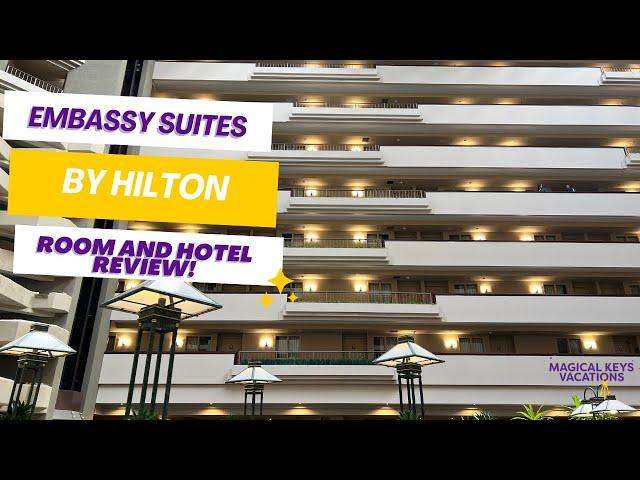 EMBASSY SUITES BY HILTON | ROOM AND HOTEL REVIEW | 2 ROOM SUITE - 1 KING BED NONSMOKING RIVER VIEW